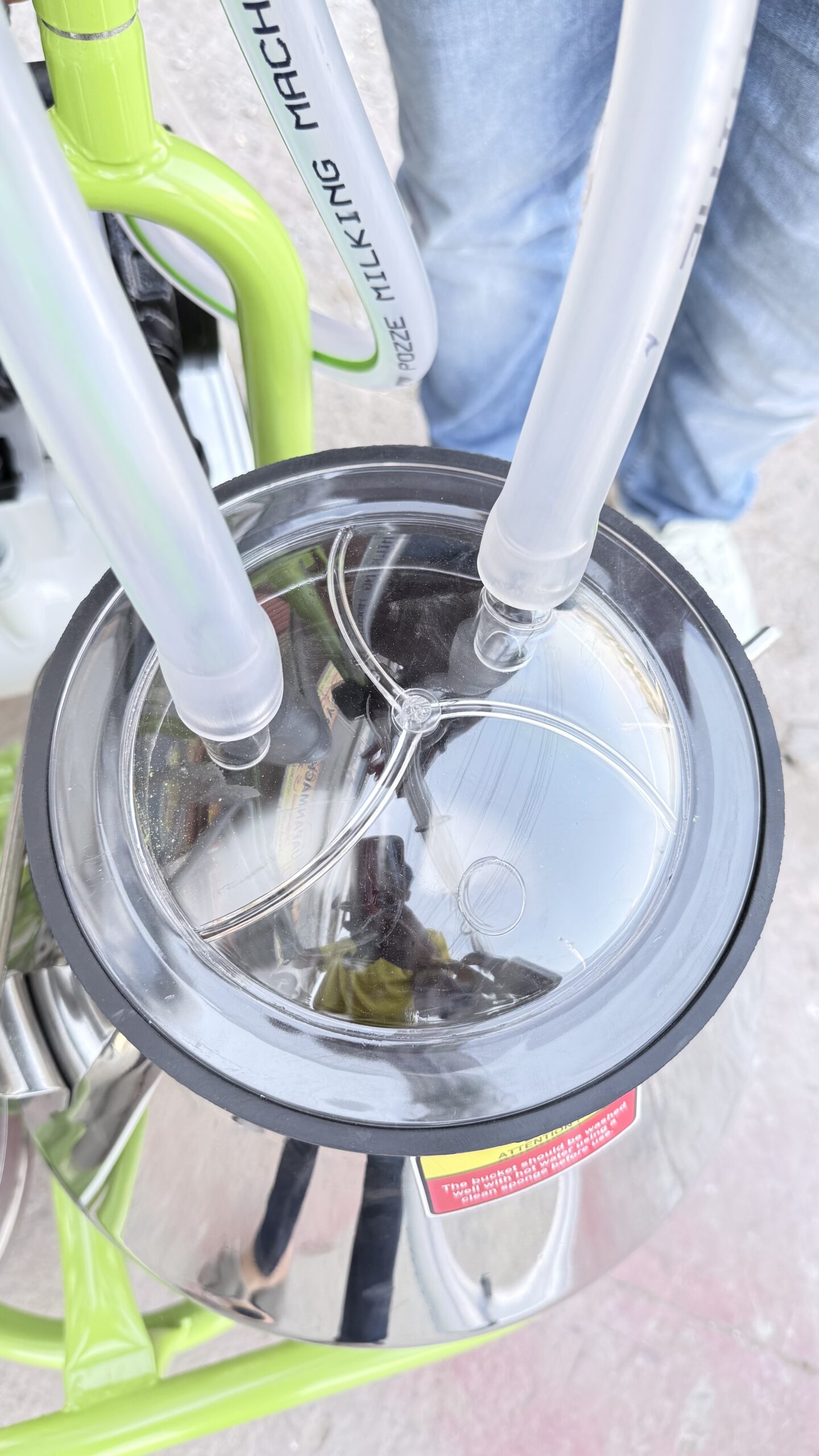 Milking Machine Double Bucket Double Cluster Pozze - Image 9