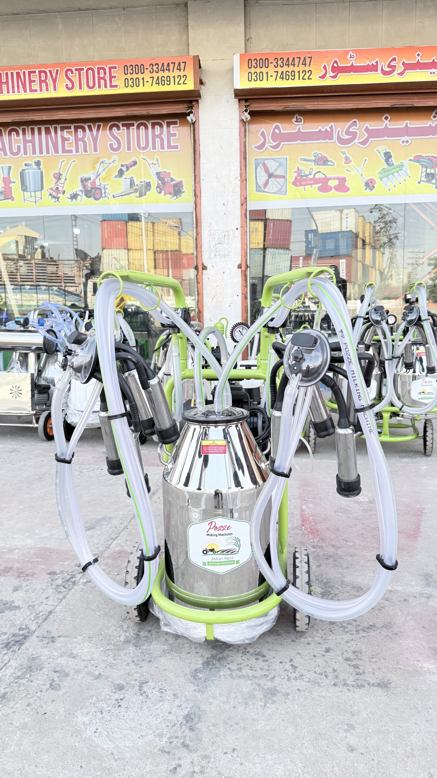 Milking Machine Single Bucket Double Cluster Pozze
